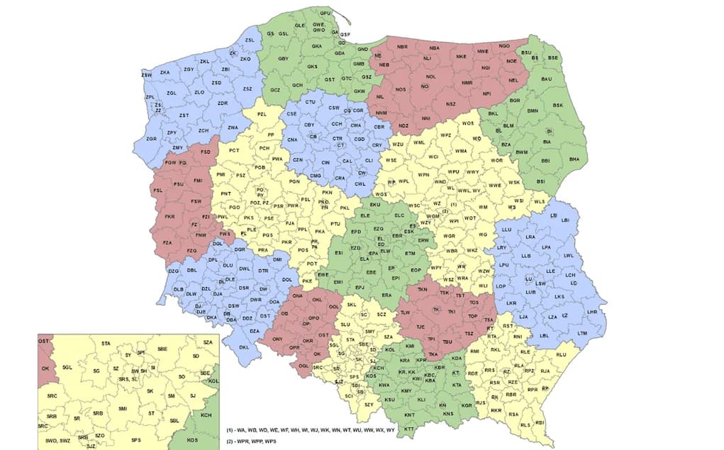 Numer kierunkowy 15 - skąd pochodzi i do jakiego województwa należy