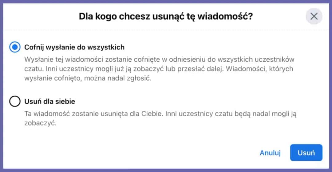 Jak skutecznie usunąć wiadomości z Messengera u odbiorcy – krok po kroku